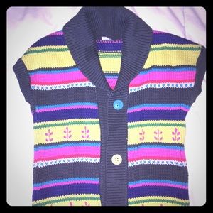 Carters striped sweater vest